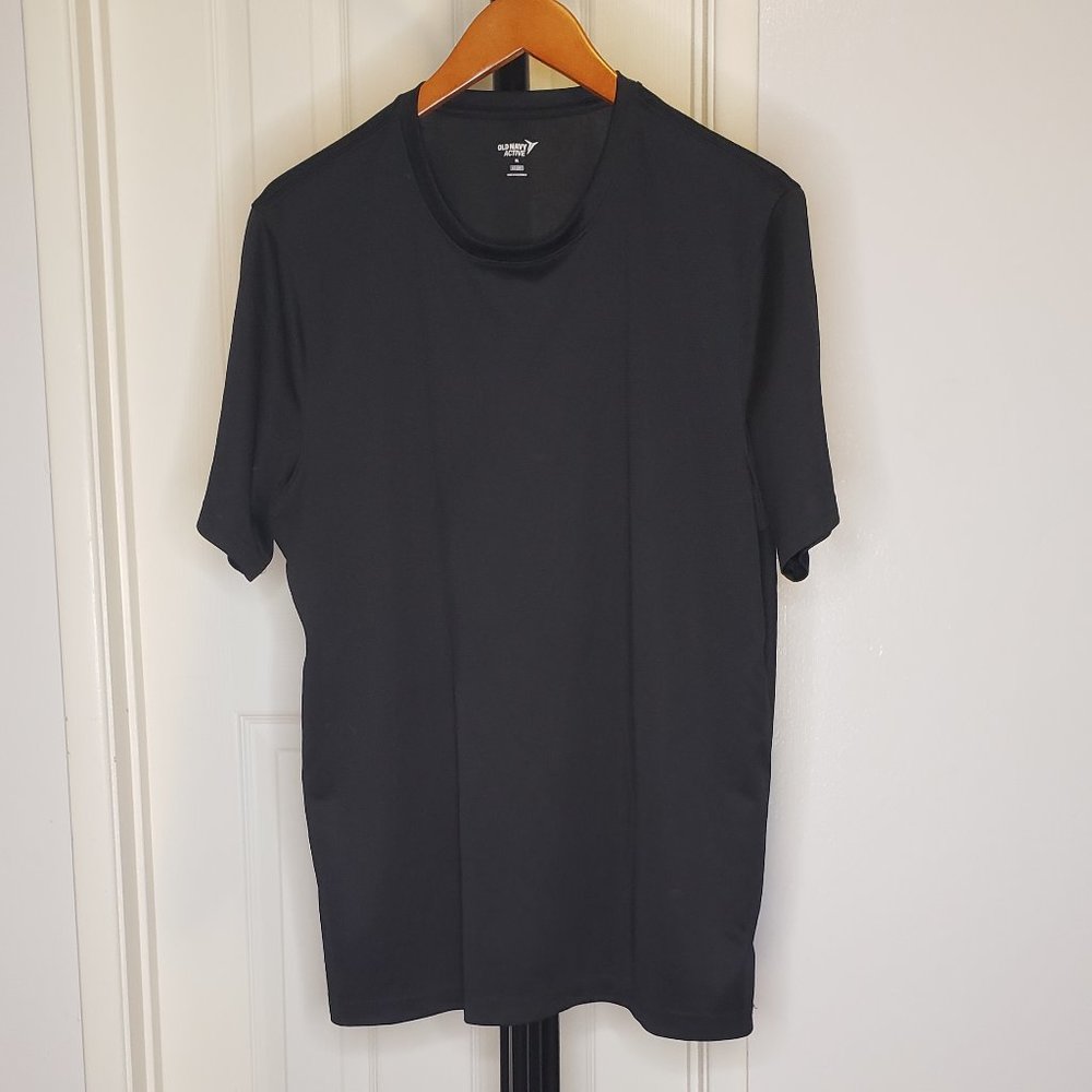 Black Men's Go-Dry Cool Odor-Control Core Tee XL